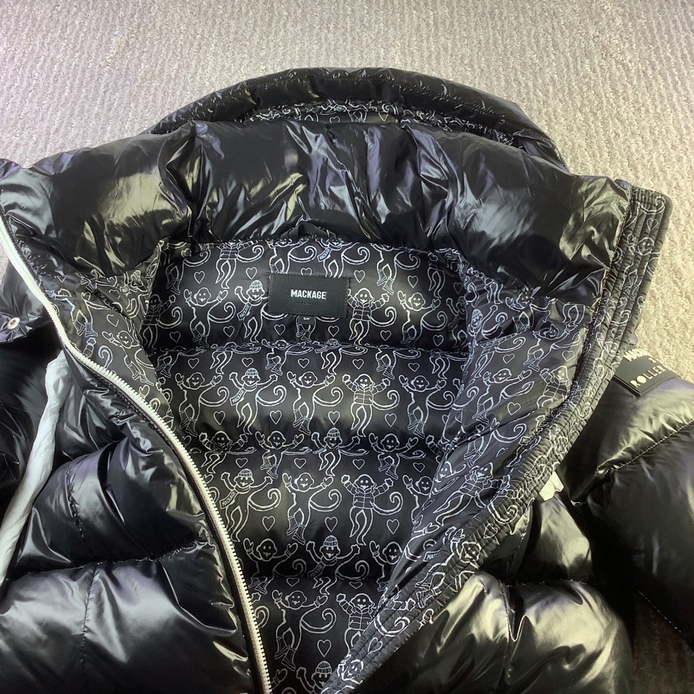 Mackage x Roller Rabbit Madalyn Black Down Puffer Jacket Coat‎ Womens Small NWT - Picture 4 of 16